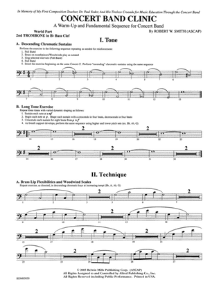 Concert Band Clinic (A Warm-Up and Fundamental Sequence for Concert Band): WP 2nd B-flat Trombone B.C.