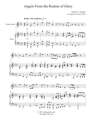 Angels From the Realms of Glory (French Horn-Piano)