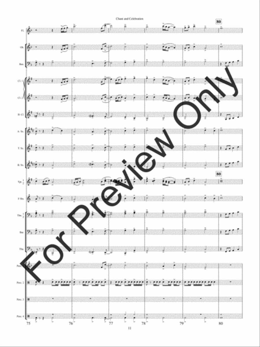 Chant and Celebration Concert Band scores gallery preview page 14
