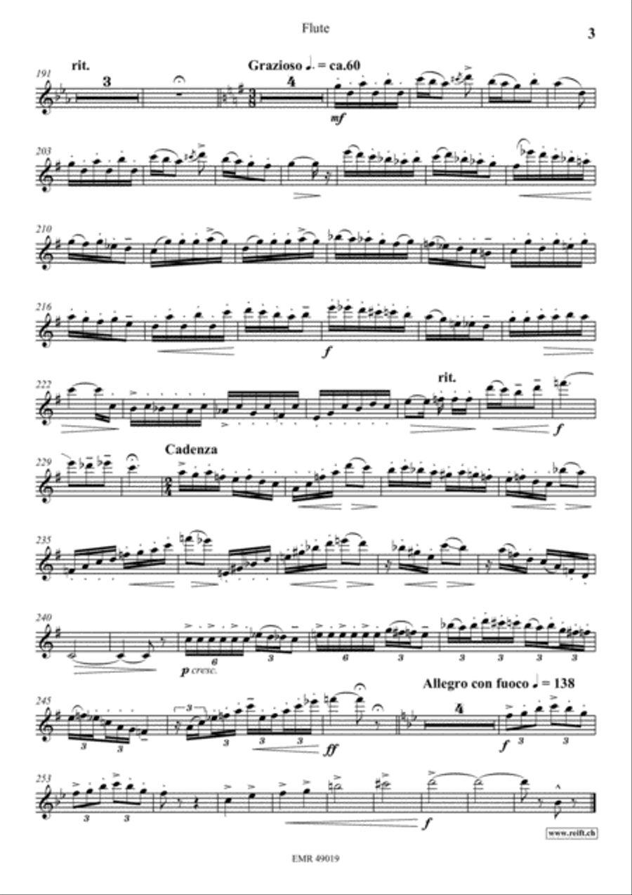 Concertino Flute Solo scores gallery preview page 4