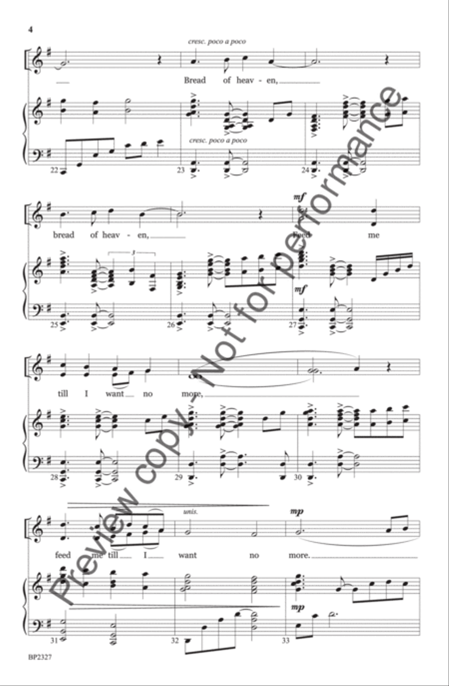 Guide Me, O Thou Great Jehovah - Courtney 4-Part scores gallery preview page 5