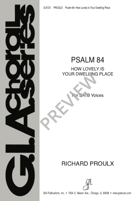 Psalm 84: How Lovely Is Your Dwelling Place