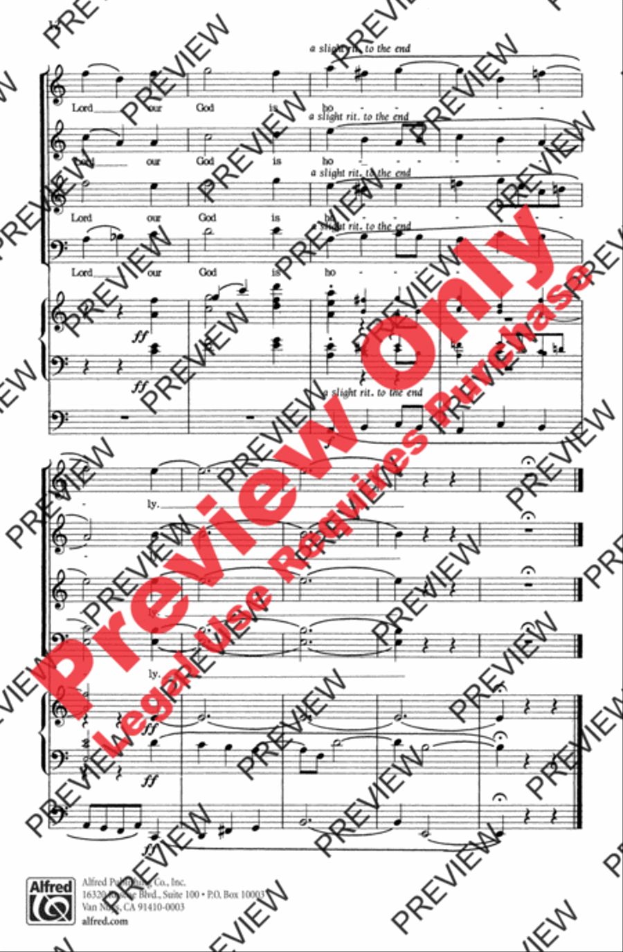 Two Psalm Motets 4-Part scores gallery preview page 12