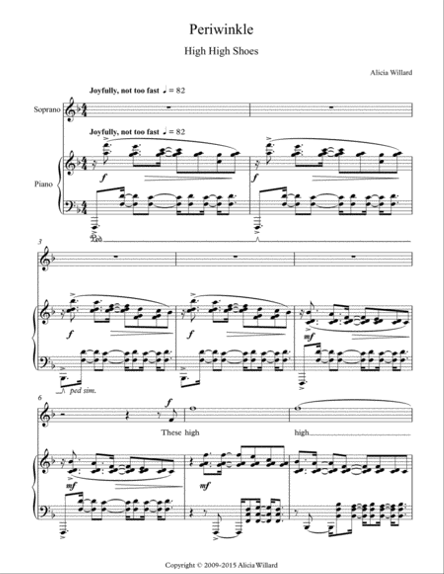 Periwinkle High Voice scores gallery preview page 2