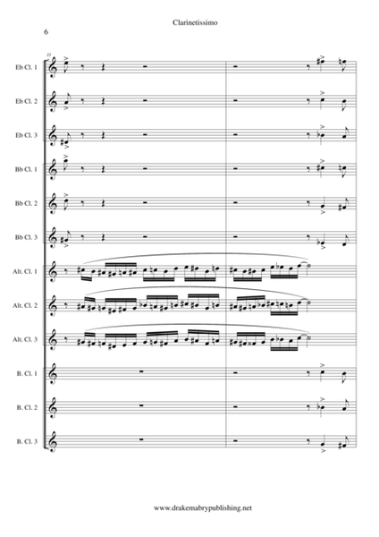 Clarinetissimo (score)