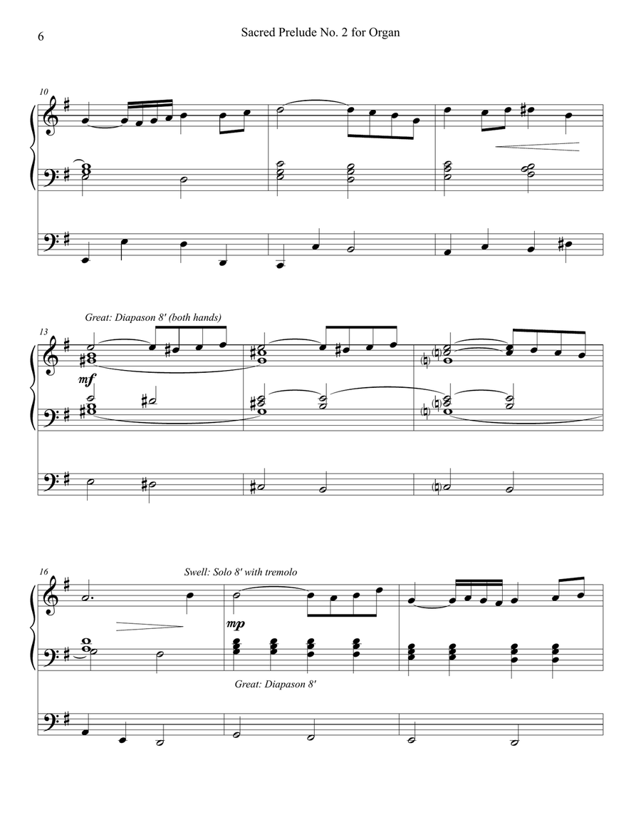 Sacred Preludes for Organ No. 1-4 Organ Solo scores gallery preview page 6