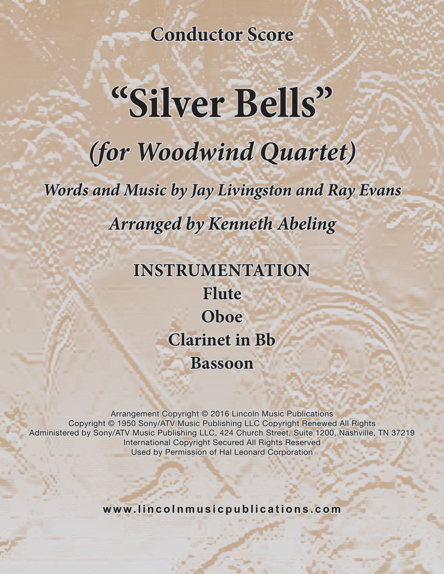 Silver Bells Woodwind Quartet scores gallery preview page 1