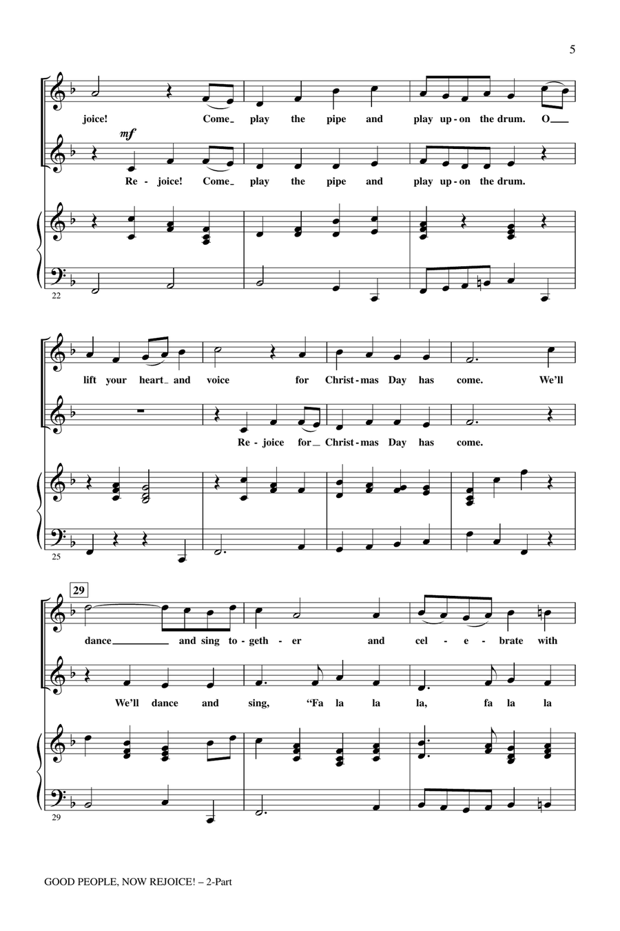 Good People, Now Rejoice! 2-Part scores gallery preview page 3