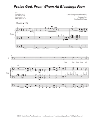 Praise God, From Whom All Blessings Flow (Duet for Tenor and Bass solo)