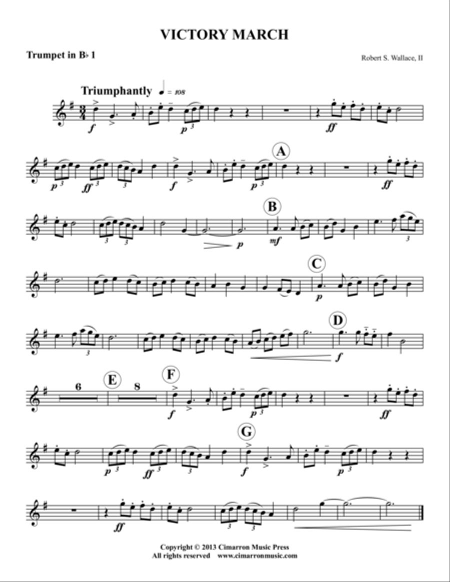 Victory March Brass Quintet scores gallery preview page 4