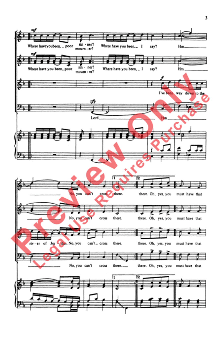 You Must Have That True Religion 4-Part scores gallery preview page 3