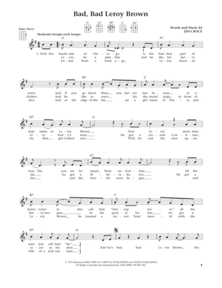 Bad, Bad Leroy Brown (from The Daily Ukulele) (arr. Liz and Jim Beloff)