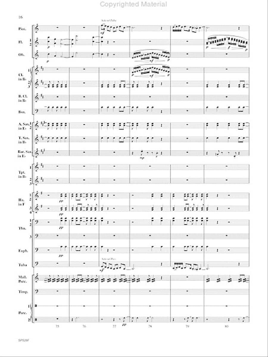 Holiday Portraits Concert Band scores gallery preview page 17