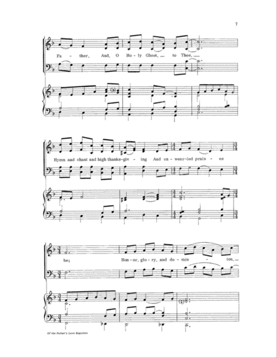 Of the Father's Love Begotten 4-Part scores gallery preview page 7