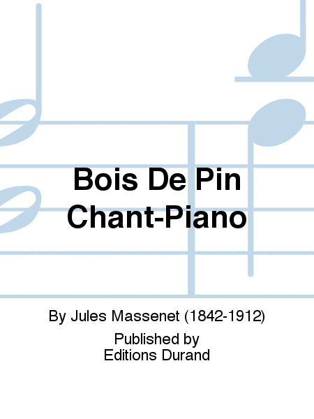Bois De Pin Chant-Piano
