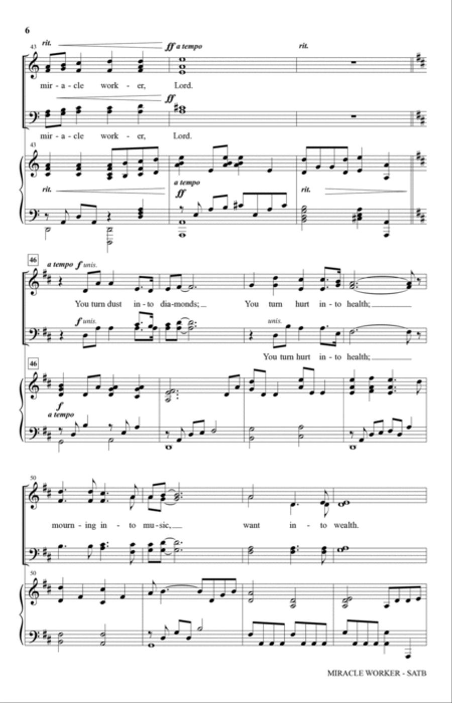 Miracle Worker 4-Part scores gallery preview page 5