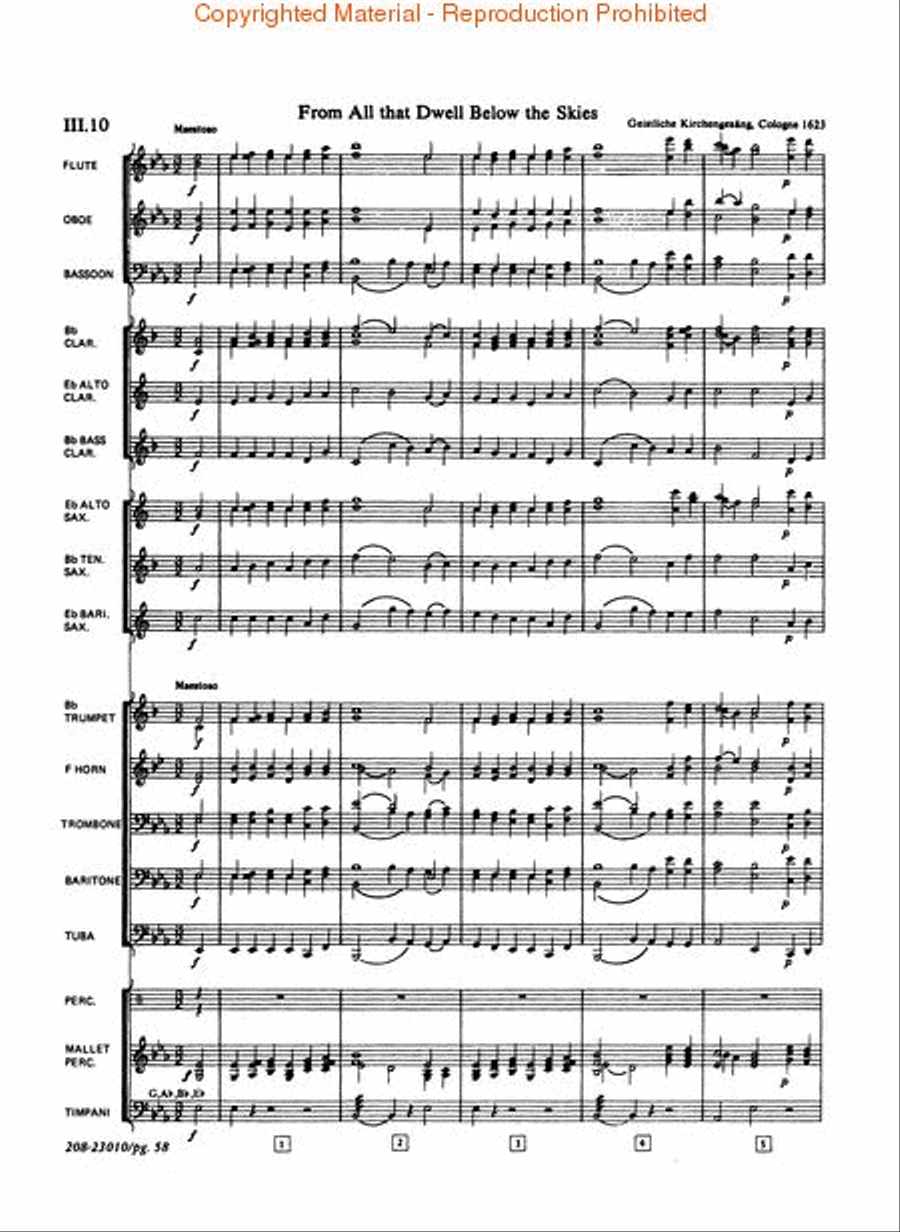 Symphonic Warm-Ups for Band Concert Band scores gallery preview page 4