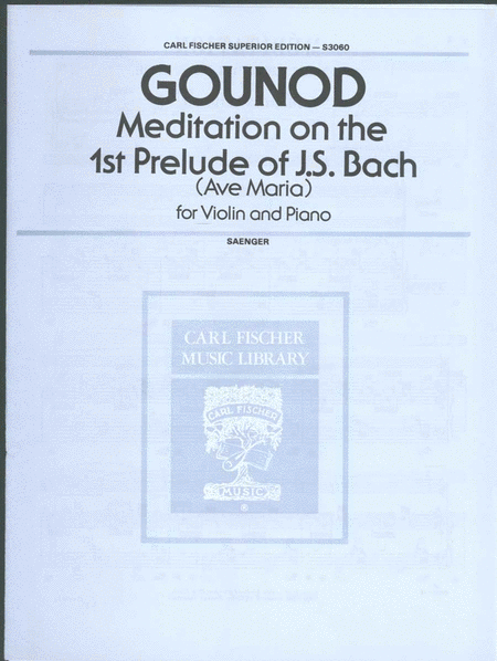 Meditation on the 1st Prelude of J. S. Bach (Ave Maria)