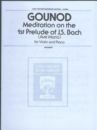Meditation on the 1st Prelude of J.S. Bach