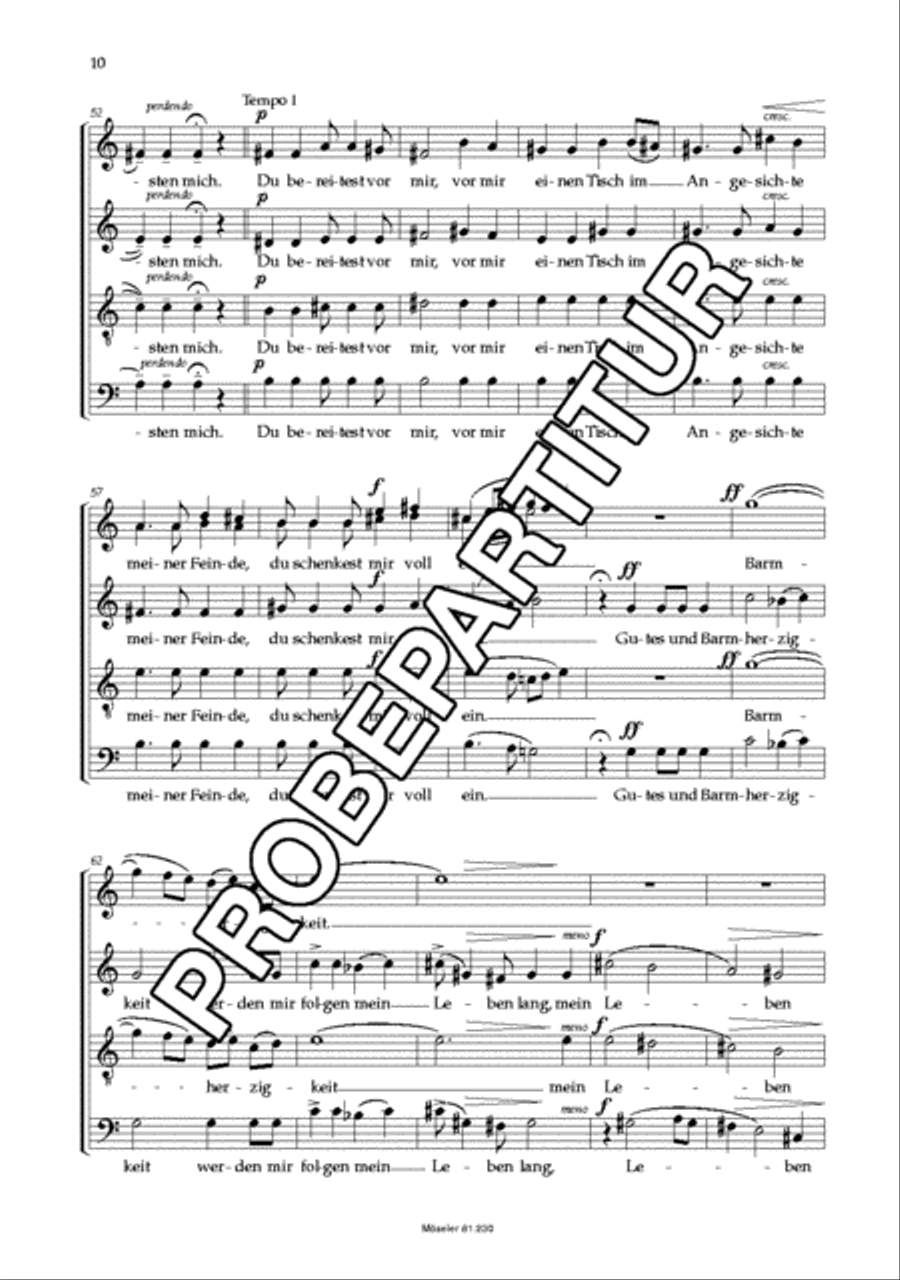 Drei Motetten Drei Motetten 4-Part scores gallery preview page 11