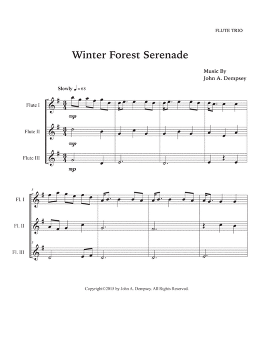 Winter Forest Serenade (Flute Trio) image number null