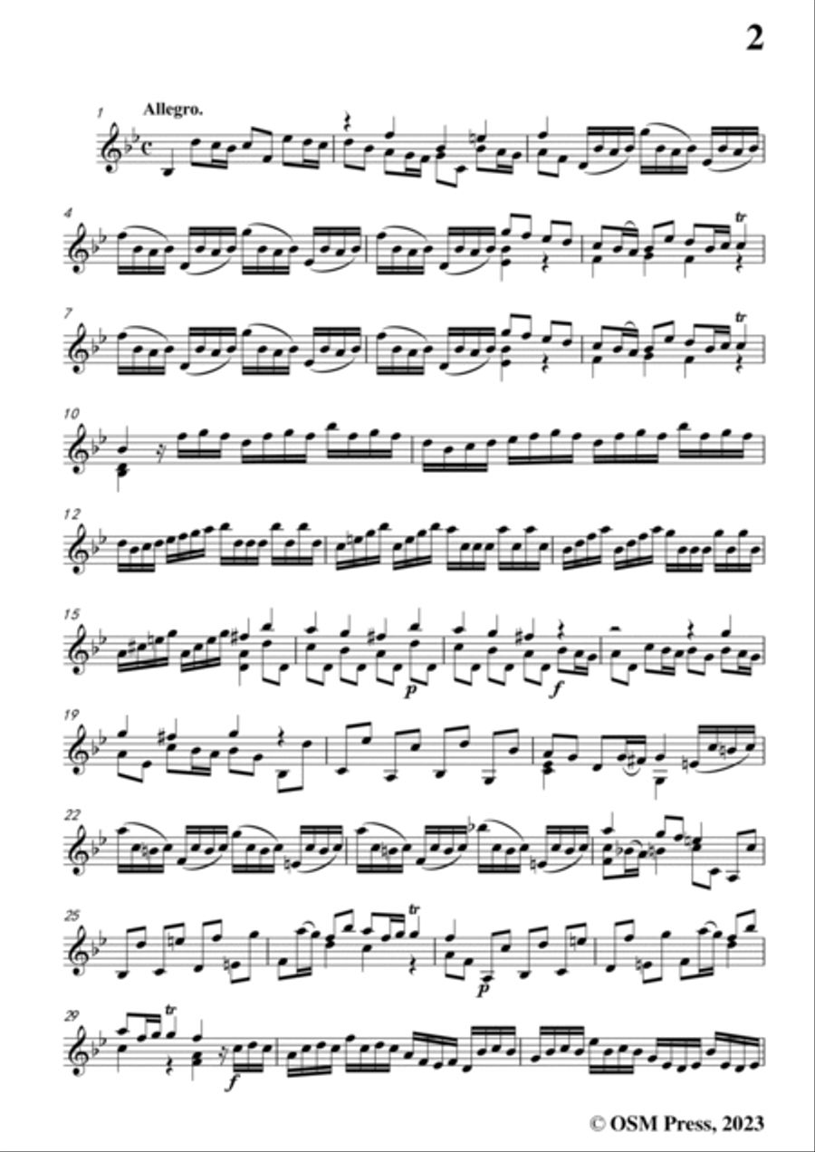 Telemann-12 Fantasias,TWV 40 No.14-No.25,for Violin Violin Solo scores gallery preview page 3