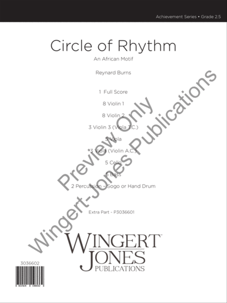 Circle of Rhythm (Score) String Orchestra scores gallery preview page 2