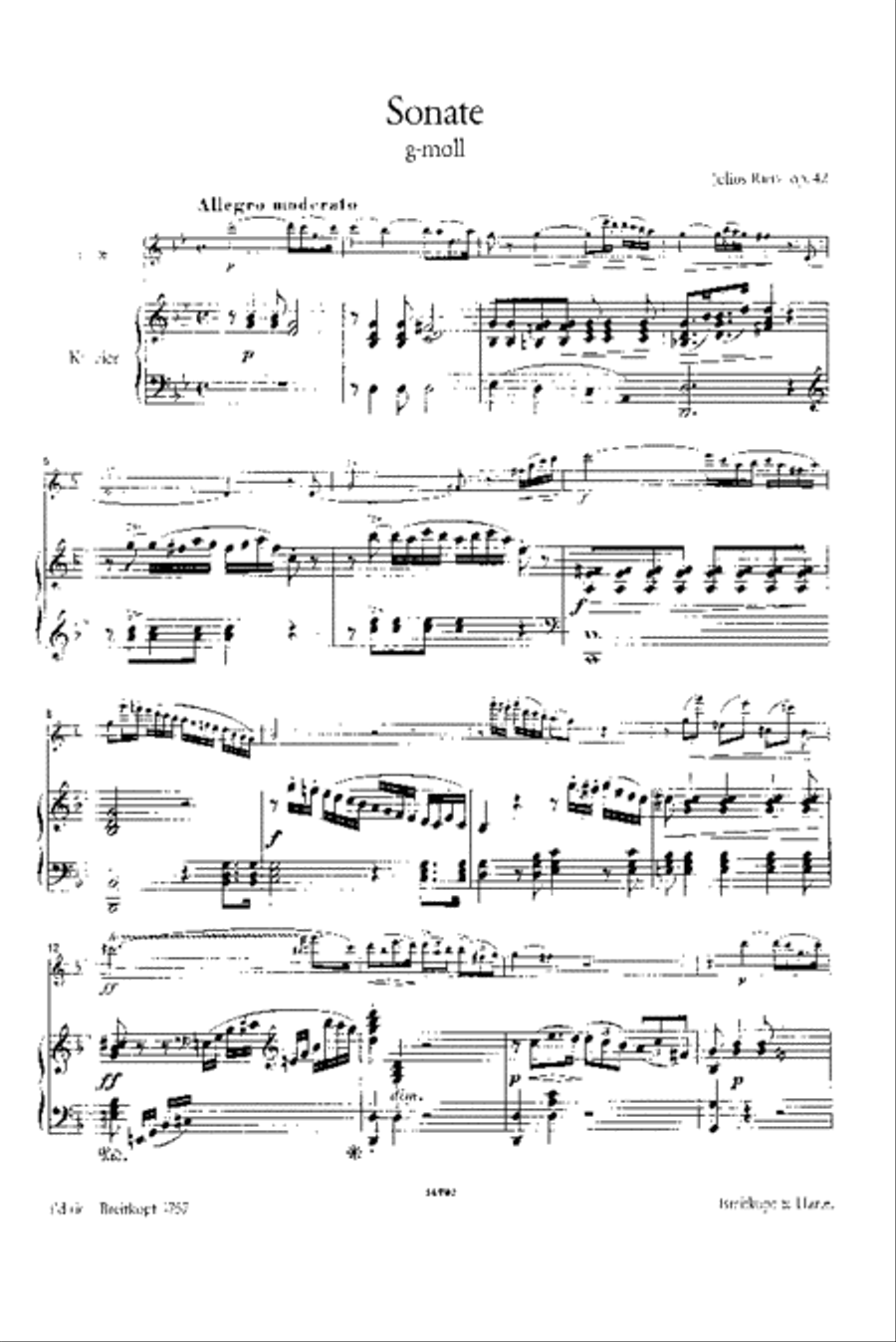 Sonata in G minor Op. 42 Sonata in G minor Op. 42 Flute Solo scores gallery preview page 2