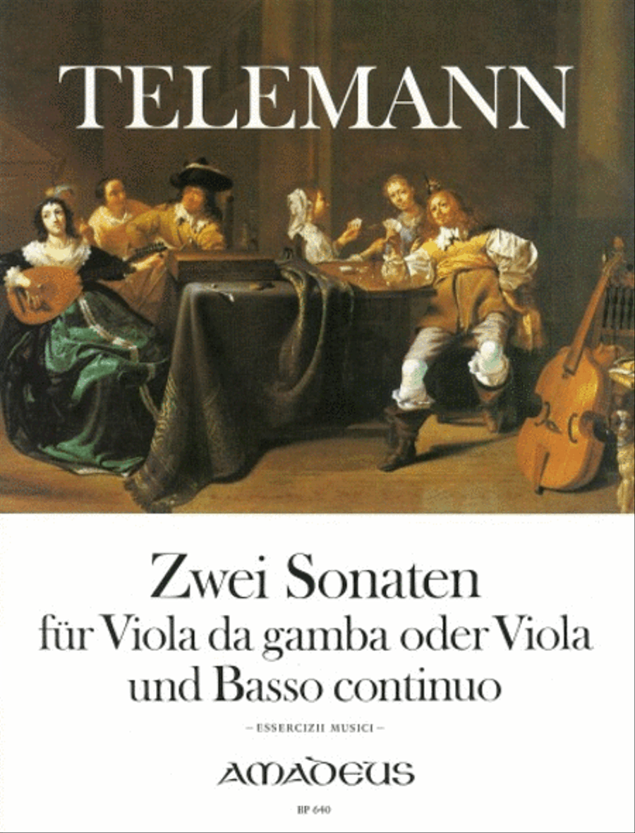 2 Sonatas E minor/A minor TWV 41:e5 + 41:a6 Viola scores gallery preview page 1
