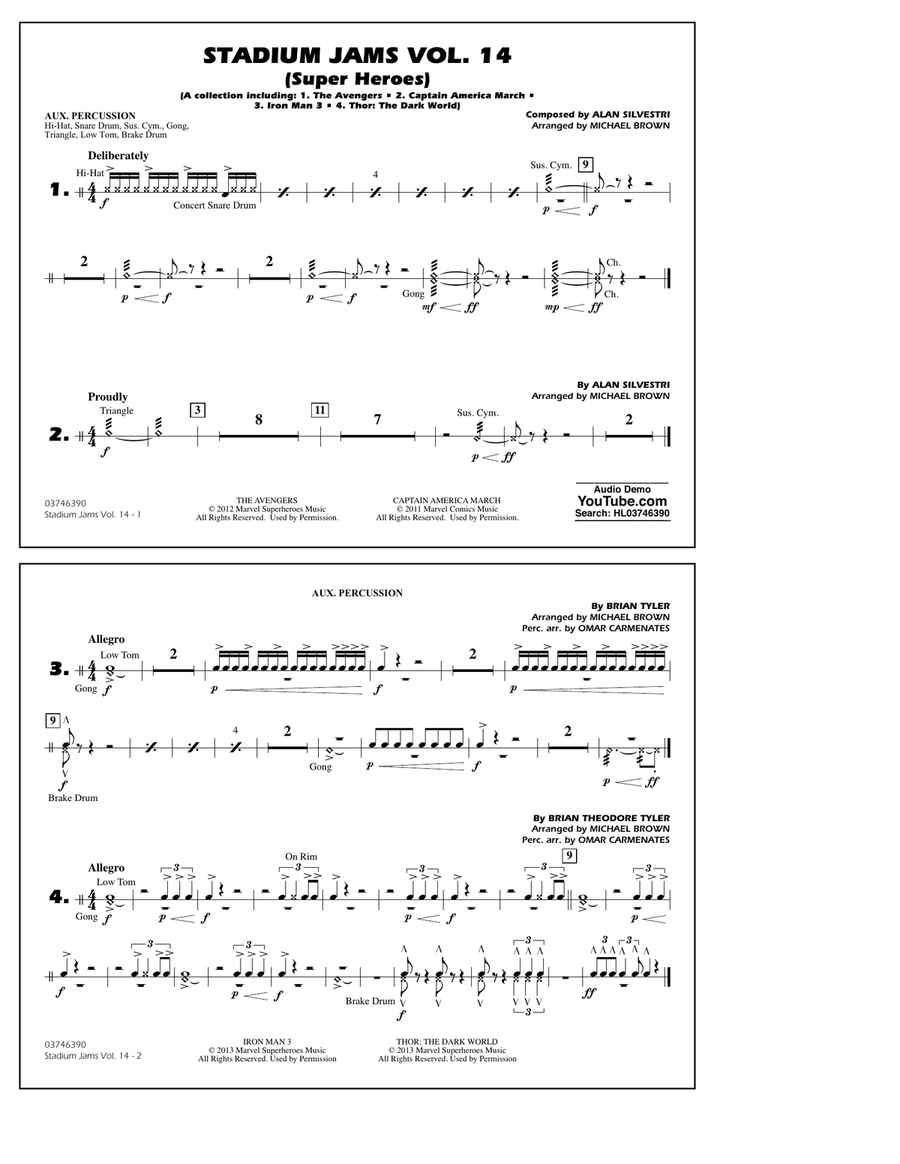 Stadium Jams Vol. 14 (Super Heroes) - Aux Percussion