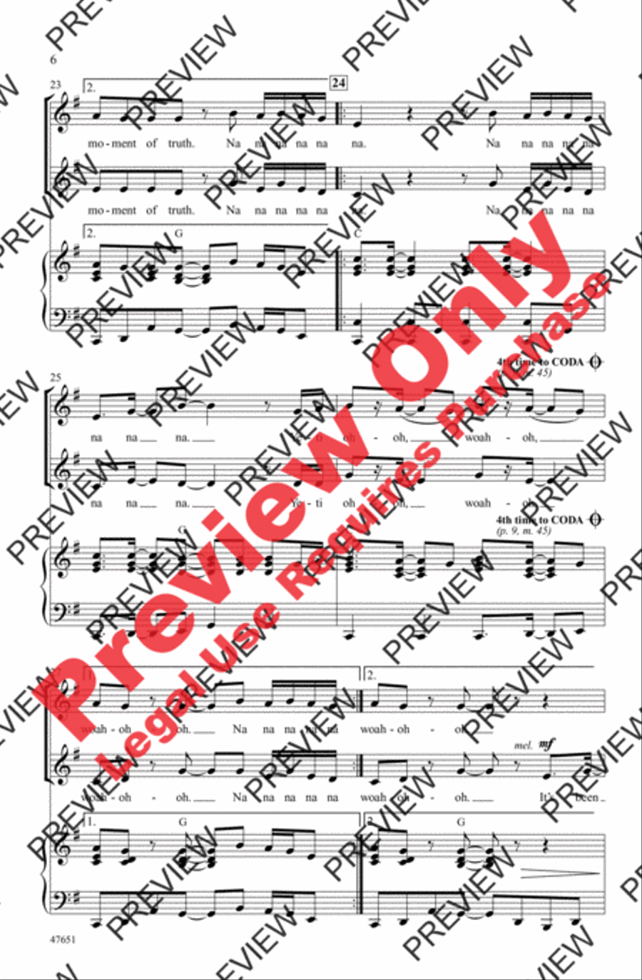 Moment of Truth Moment of Truth 2-Part scores gallery preview page 6