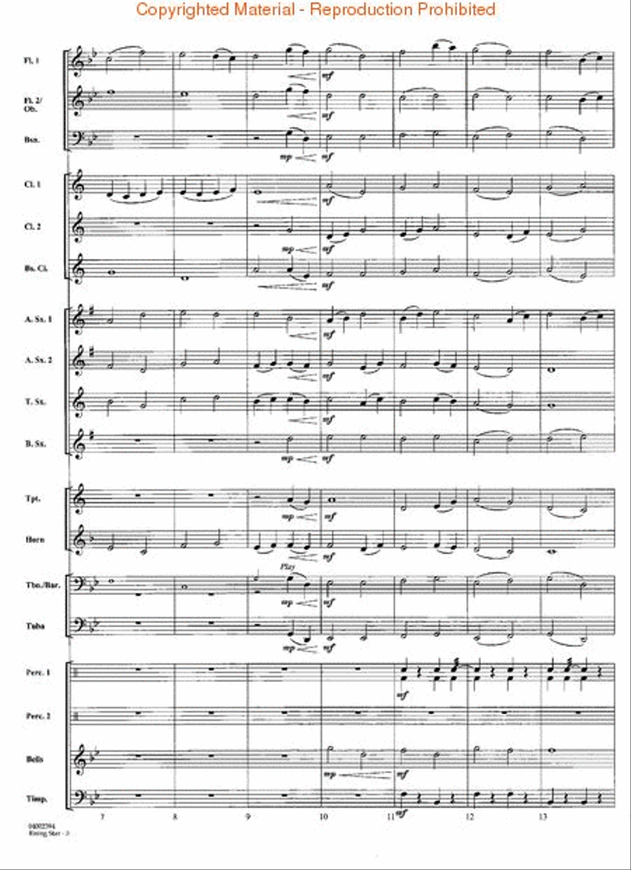 Rising Star Concert Band scores gallery preview page 3