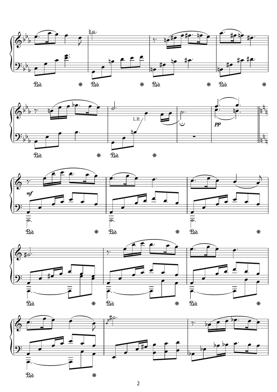 Prologue (from In Bruges) Piano Solo scores gallery preview page 2