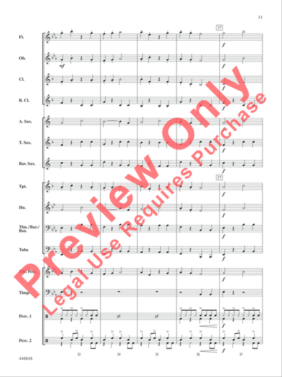 Caribbean Breeze Caribbean Breeze Concert Band scores gallery preview page 12