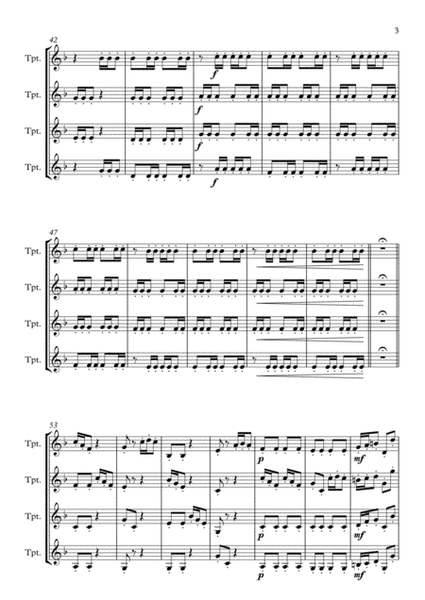 Collective Studies N. 4 of the Method for Trumpet J.B. Arban. Estudos Coletivos N. 4 J.B. Arban image number null