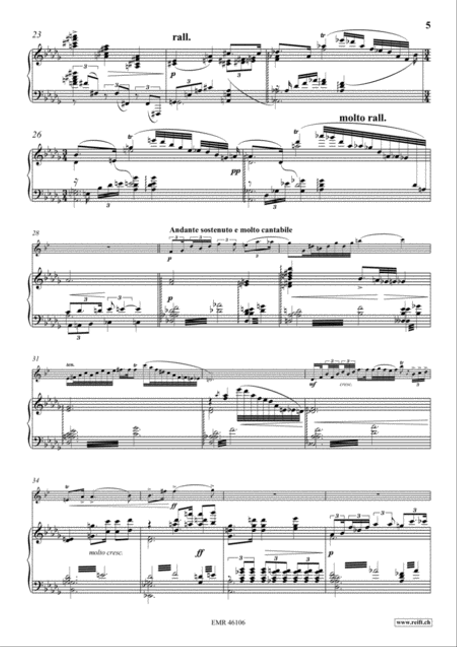 Poeme No. 1 Horn scores gallery preview page 6