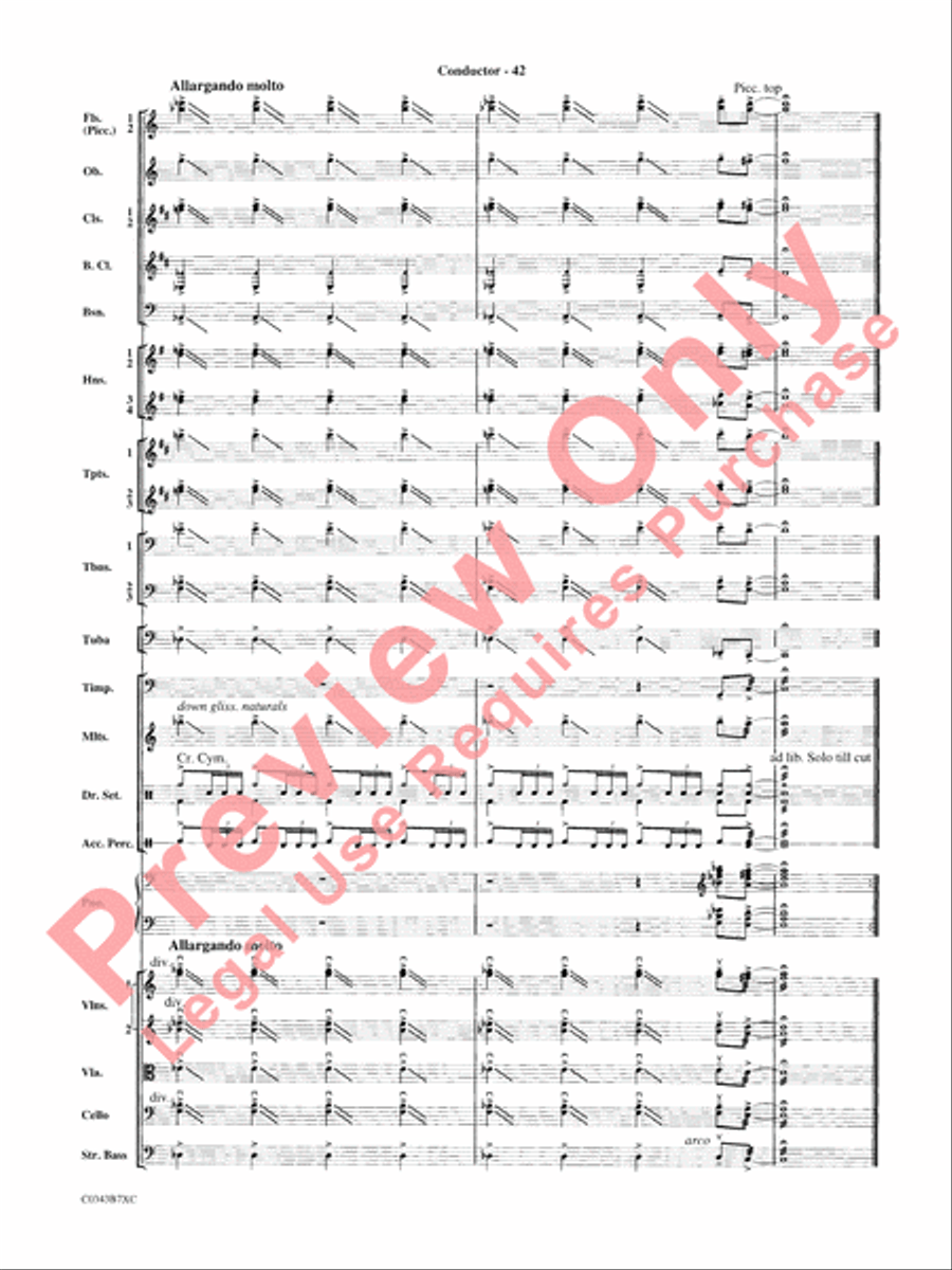 A Tribute to Henry Mancini Full Orchestra scores gallery preview page 45