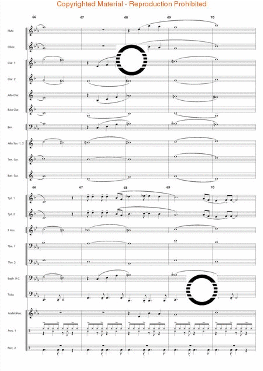 Bossa Nova Breeze Concert Band scores gallery preview page 15