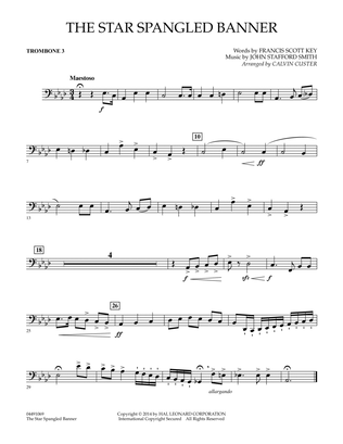 The Star Spangled Banner - Trombone 3