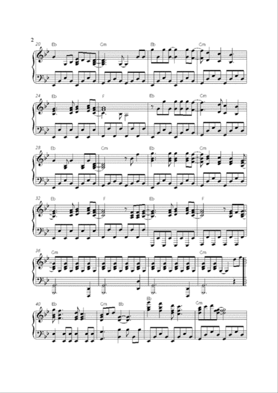 Talk Talk Piano Solo scores gallery preview page 3