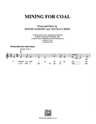 Mining For Coal