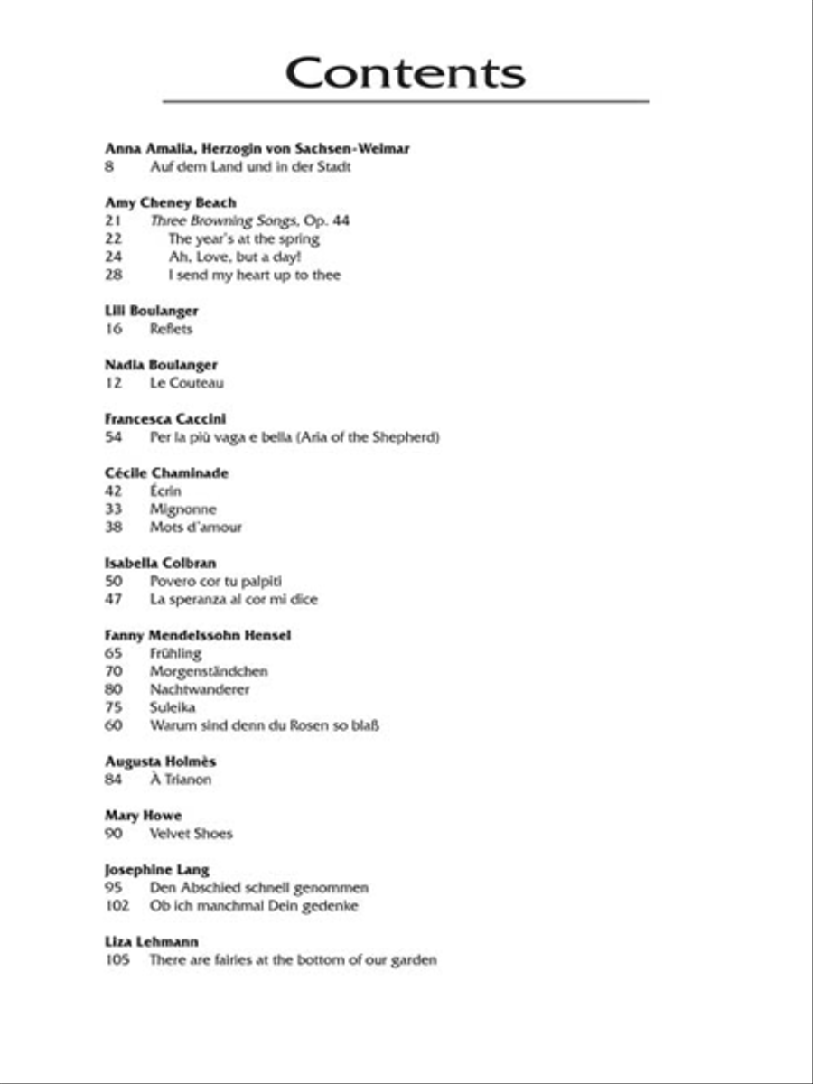 Women Composers – A Heritage of Song Low Voice scores gallery preview page 3