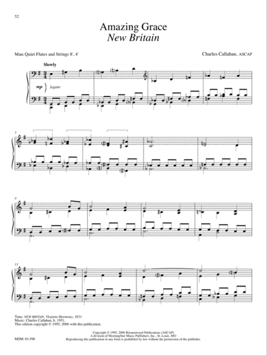 The Memorial Album Thirty Selections for Organ, Piano, or Keyboard Organ scores gallery preview page 18