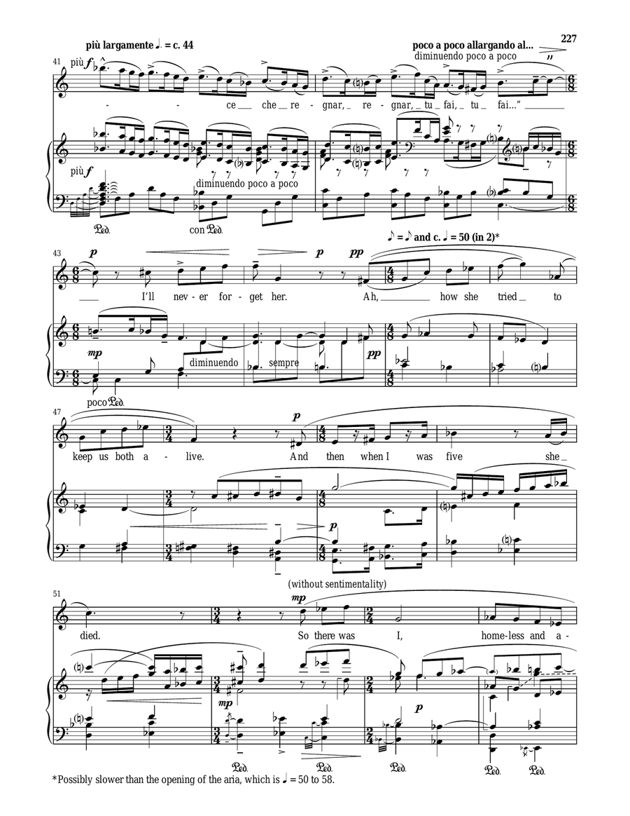 Aurelia's Aria (My Father Was A Tenor) Soprano Voice scores gallery preview page 4