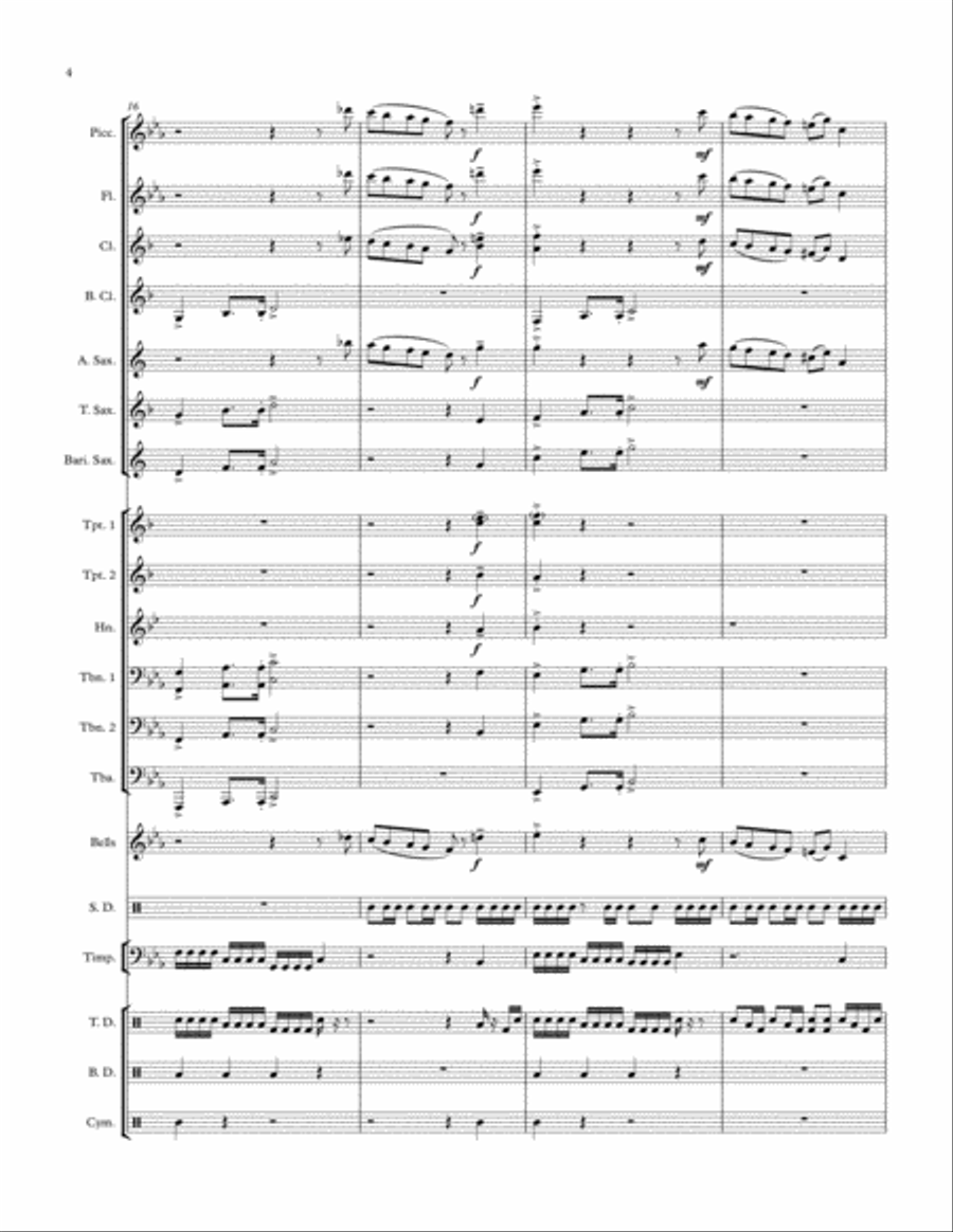 Marching Spartans Marching Band scores gallery preview page 4