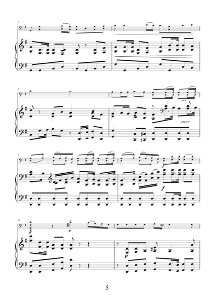 Sonata in G major by Luigi Boccherini for cello and piano