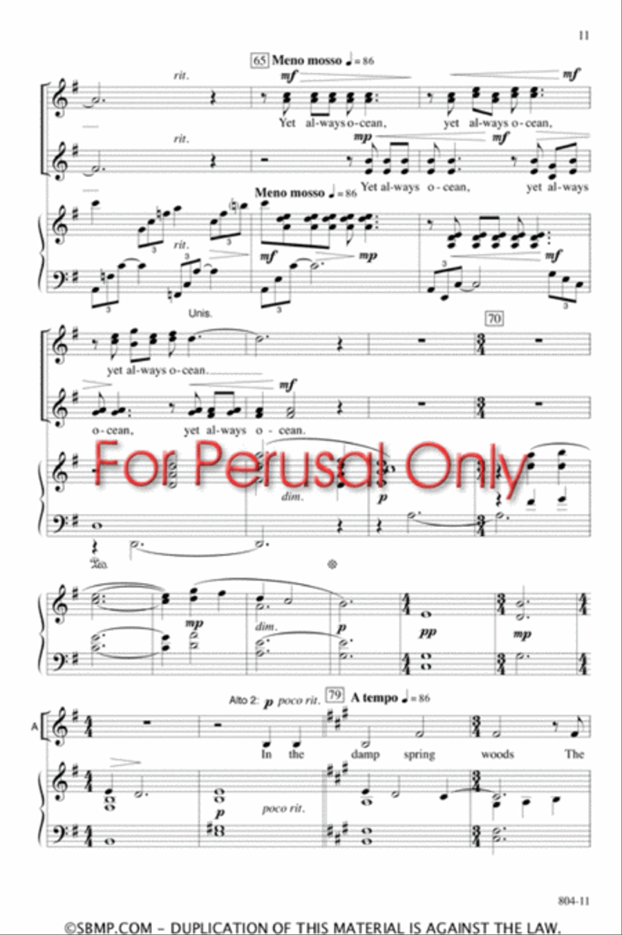 You Are the Music - SSAA Octavo SSAA scores gallery preview page 11
