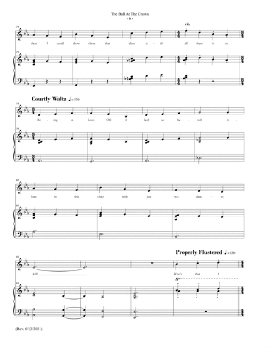 The Ball At The Crown Voice scores gallery preview page 6