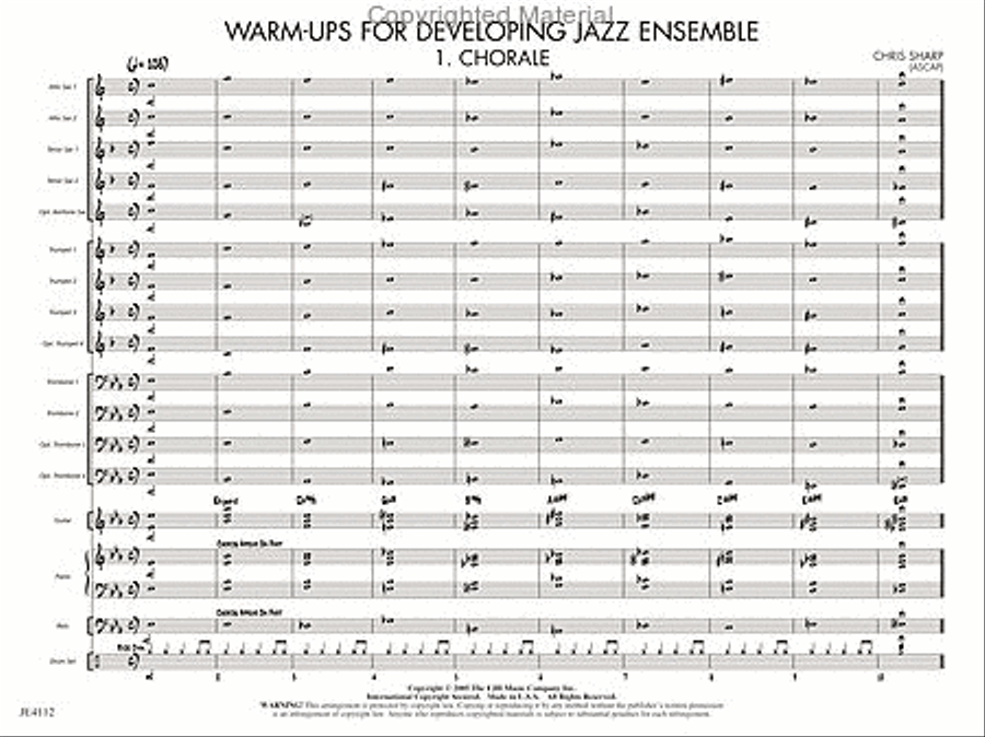 Warm-Ups for Developing Jazz Ensemble Concert Band scores gallery preview page 2