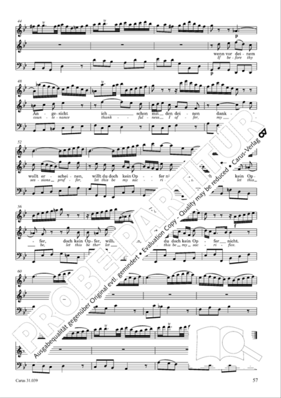 Give the hungry ones thy bread (Brich dem Hungrigen dein Brot) 4-Part scores gallery preview page 57